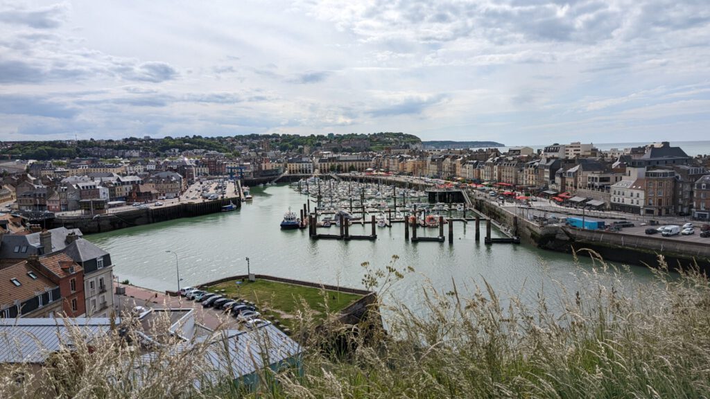 Blick über den Hafen von Dieppe